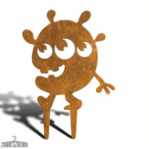Tuinprikker – tuindecoratie Monsterlijk Monster Reni cortenstaal 27×38 cm