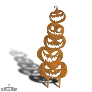Zawieszalnia – tuindecoratie Stracho Pompoenen XL 78 cm, Halloween-decoratie van cortenstaal