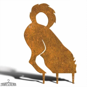Zawieszalnia – tuindecoratie Roestige Hond Graver XL van cortenstaal 45×69 cm