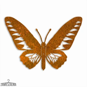 Zawieszalnia – 3D wanddecoratie Paradijsvlinder L 44×30 cm Corten staal