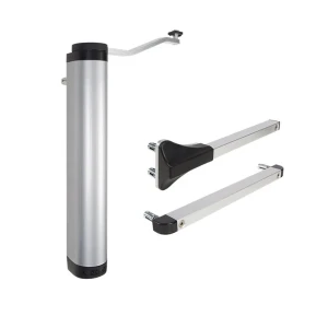 Locinox – verticale hydraulische deurdranger voor poortjes 90° en 180°, zilver