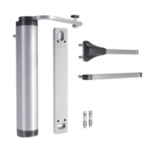 Locinox – hydraulische zelfsluiter voor poorten, wandmontage, zilver