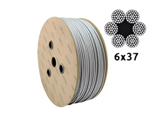 Gegalvaniseerde staalkabel Ø8,0 mm 6×37 met vezelkern FC