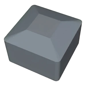 Grijze LLDPE eindkap voor PV-montageprofiel 40×40 mm – type 1