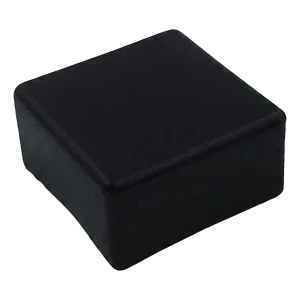 Zwarte platte eindkap voor PV-montageprofiel 40×40 mm – type 3 LLDPE