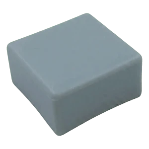 Grijze platte eindkap LLDPE voor PV-montageprofielen 40×40 mm – type 3