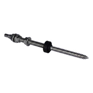 Dubbele-schroefdraadbout M10×200 A2 voor PV-adapters en driehoeken met EPDM-afdichting