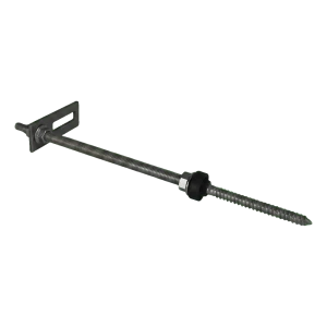 Dubbele draadeindschroef M10x300 met montageadapter voor PV-constructie