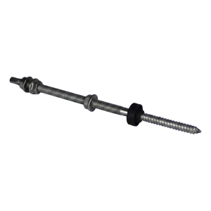 Dubbeldraadbout M10x250 van roestvrij staal A2 voor zonnepaneelmontage