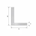 Aluminium ongelijkbenige hoekstrip 40×20×2,6 mm – L-profiel, lengte 2000 mm 001-702 (2)