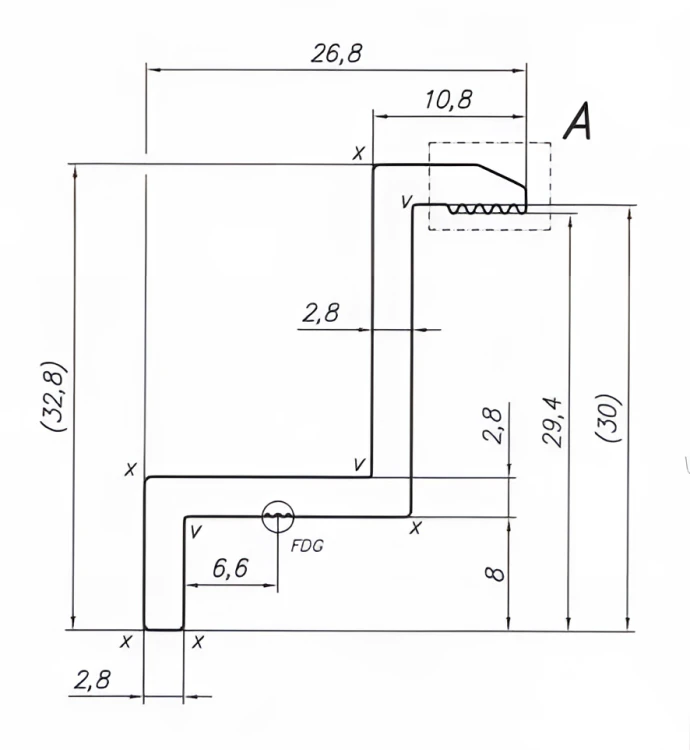 Zijklem H30 zwart geanodiseerd – eindklem PV L50 PV-03-02 (3)