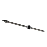 Schroef met dubbele schroefdraad voor adapters en driehoeken - M10x300