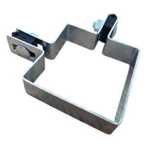 Hoekklem gaas 80×80 mm verzinkt – montageset met afstandhouders
