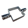 Vierkante tussenklem voor paneelomheining 100×100 mm verzinkt 001-617 (1)