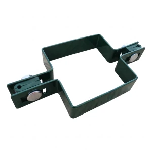 Tussenklem voor schuttingpanelen, vierkant 80×80 mm, groen RAL 6005