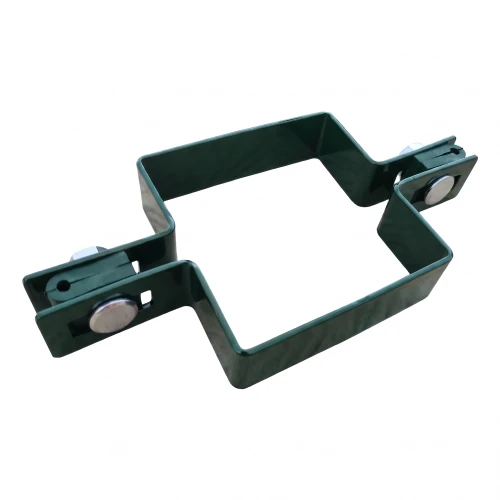 Tussenklem voor schuttingpanelen, vierkant 80×80 mm, groen RAL 6005 001-614 (1)