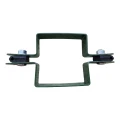 Tussenklem voor schuttingpanelen, vierkant 80×80 mm, groen RAL 6005 001-614 (2)