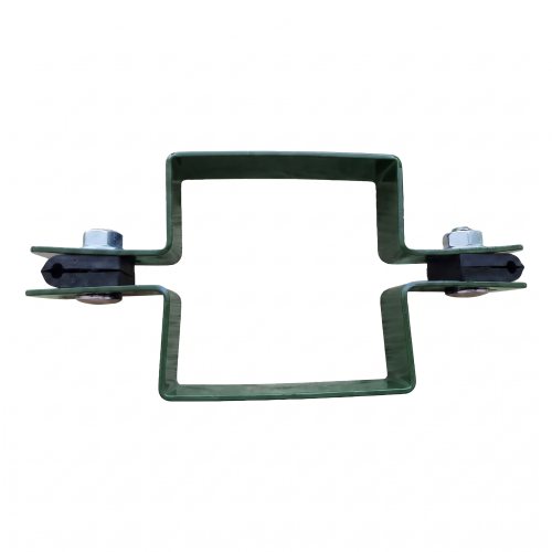 Tussenklem voor schuttingpanelen, vierkant 80×80 mm, groen RAL 6005 001-614 (2)