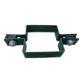 Tussenklem voor schuttingpanelen, vierkant 80×80 mm, groen RAL 6005 001-614 (3)