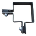 Hoekbeugel voor omheining 80×80 mm grafiet RAL 7016 – compleet montageset 001-615 (3)