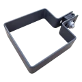 Eindklem voor schutting 80×80 mm grafiet RAL 7016 – montageset 001-619 (1)