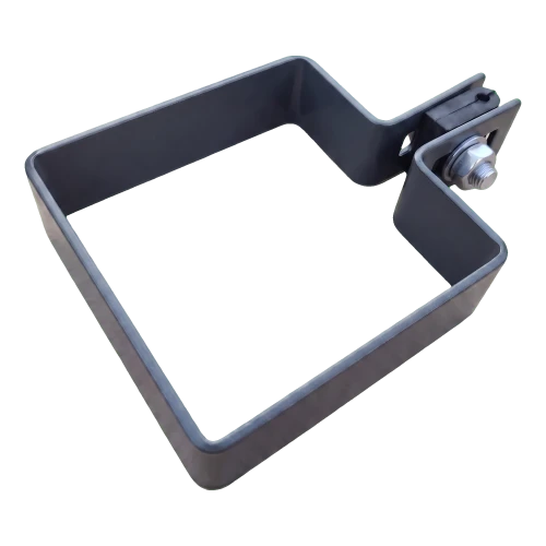 Eindklem voor schutting 80×80 mm grafiet RAL 7016 – montageset 001-619 (1)