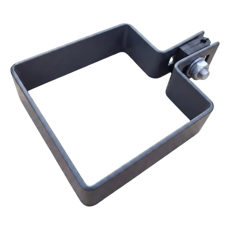 Eindklem voor schutting 80×80 mm grafiet RAL 7016 – montageset 001-619 (1)