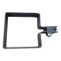 Eindklem voor schutting 80×80 mm grafiet RAL 7016 – montageset 001-619 (2)