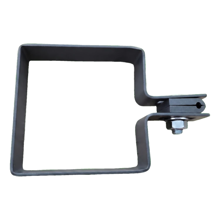 Eindklem voor schutting 80×80 mm grafiet RAL 7016 – montageset 001-619 (2)
