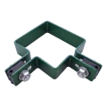 Hoekbeugel voor omheining 80×80 mm groen RAL 6005 – complete montageset 001-610 (3)
