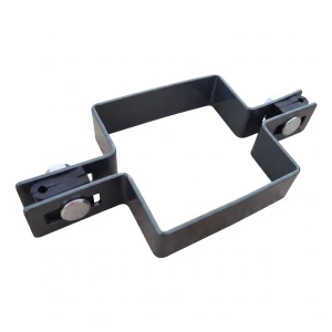 Tussenklem voor paneelomheining 80×80 mm grafiet RAL 7016 – complete set