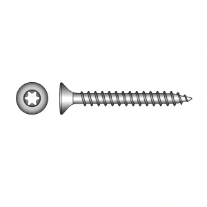 TOBSTEEL houtconstructieschroef A2 3,0×20 mm TX10 – doos 500 st.