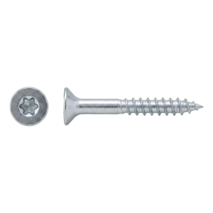 TOBSTEEL houtconstructieschroef A2 TX25 6,0×60 mm, deeldraad – doos 100 stuks