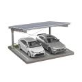 Carport Fotovoltaïsche schuur voor 2 Voertuigen L 5,7m x 5,2m Zonnecarport GPV-101-14