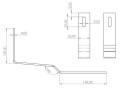 Dakhaken voor schuine daken - SPEC - Roestvrij staal H17 PV-08-37 (2)