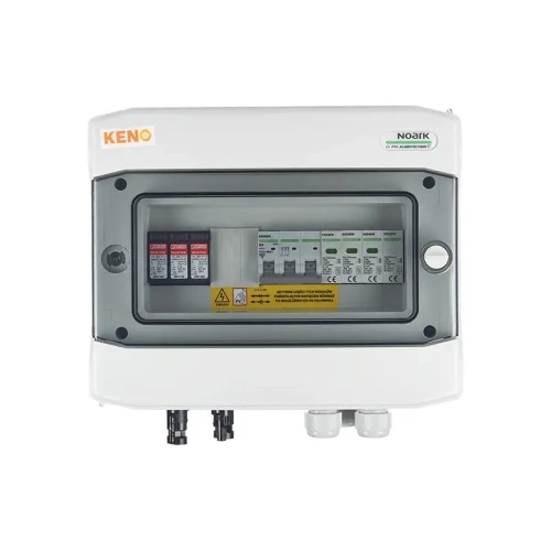 Aansluitdoos met DC + AC overspanningsbeveiliging, 1000V type 1+2, 1x PV-keten, 1x MPPT // ogr. AC type 1+2, 16A 3-F type SH-90 DCAC GPV-409-02
