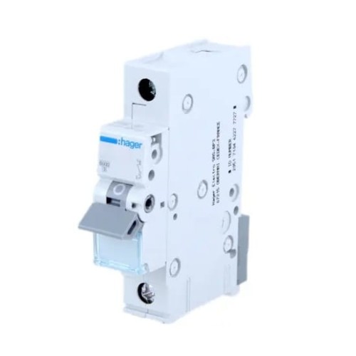 Hager Overstroomschakelaar B 16A 1P 6kA GPV-401-26