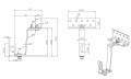 T-haak 145 mm (4-5-5) kwaliteit 1.4016 instelbaar VARIO type 2 PV-08-40 (2)