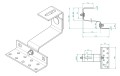 T-haak 120 mm (4-4-4) breedte 50 soorten.1.4016 verstelbare VARIO PV-08-41 (2)