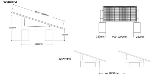 Ballastsysteem voor PV op de grond GSE1300 - pallet van 6 stuks GPV-600-04 (2)