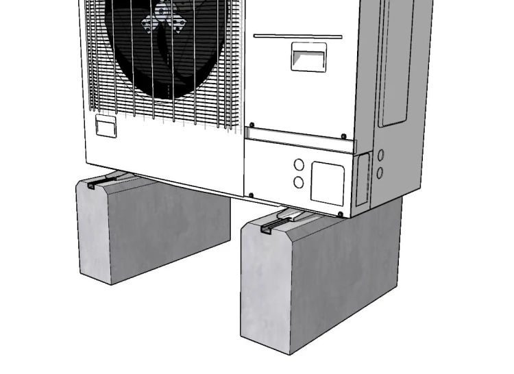 Ballastvoet voor warmtepomp PP550 - set van 2 stuks GPV-600-05 (3)