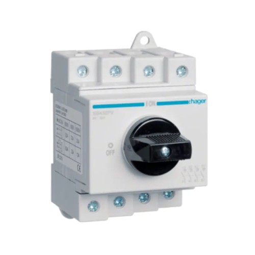 Hager Scheidingsschakelaar DC 3-fase 4P 32A 1000V GPV-401-48
