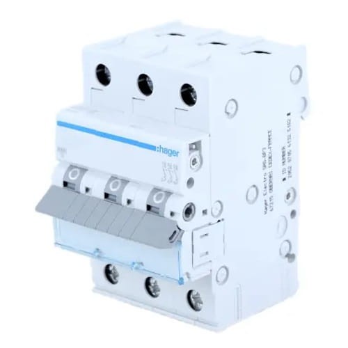 Hager Overstroomschakelaar C 16A 3P 6kA MCN316E HAGER GPV-401-61