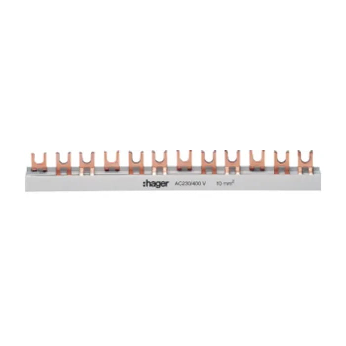 Hager Szyna połączeniowa 3-biegunowa 57Mod 10mm2 GPV-401-80