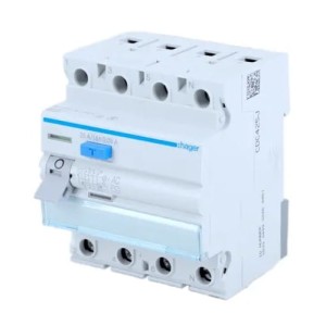 Hager Aardlekschakelaar 3P+N 25A 30mA AC type