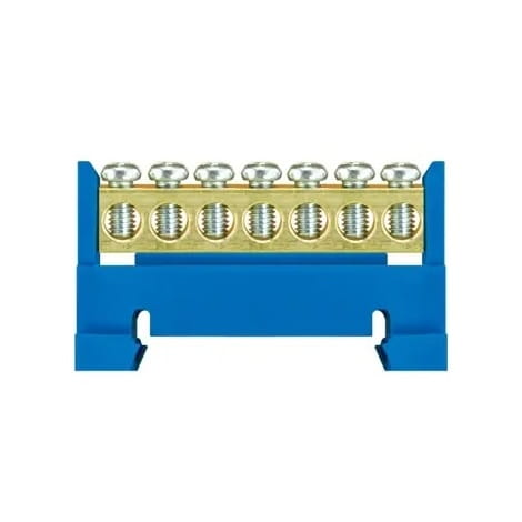 Pawbol Nul klemmenstrook voor rail -7 blauw - lage basis GPV-401-98