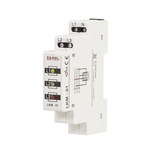 Zamel LED-stroomindicatielamp 230V/400V GPV-401-105