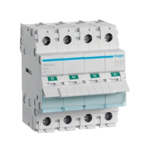 Hager Werkschakelaar 3-fasige 4P 63A 400V AC