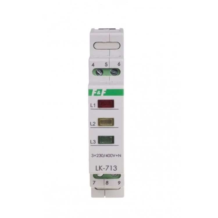 F&F Filipowski Controlelamp 3×230V+N 3xLED groen GPV-401-121 (3)
