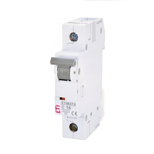 ETI Overstroomschakelaar C 16A 1P 6kA GPV-401-147